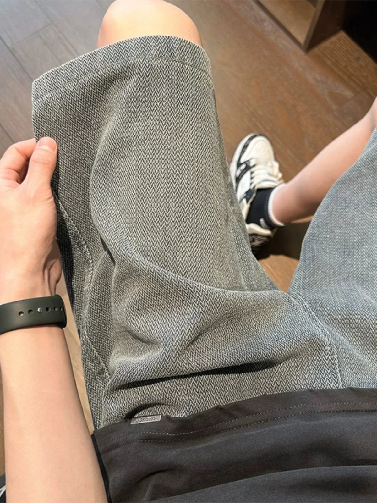 

Summer Trendy Men's Denim orts Five-Point Dstring Loose Straight American High Street Vibe Starry Patterned orts