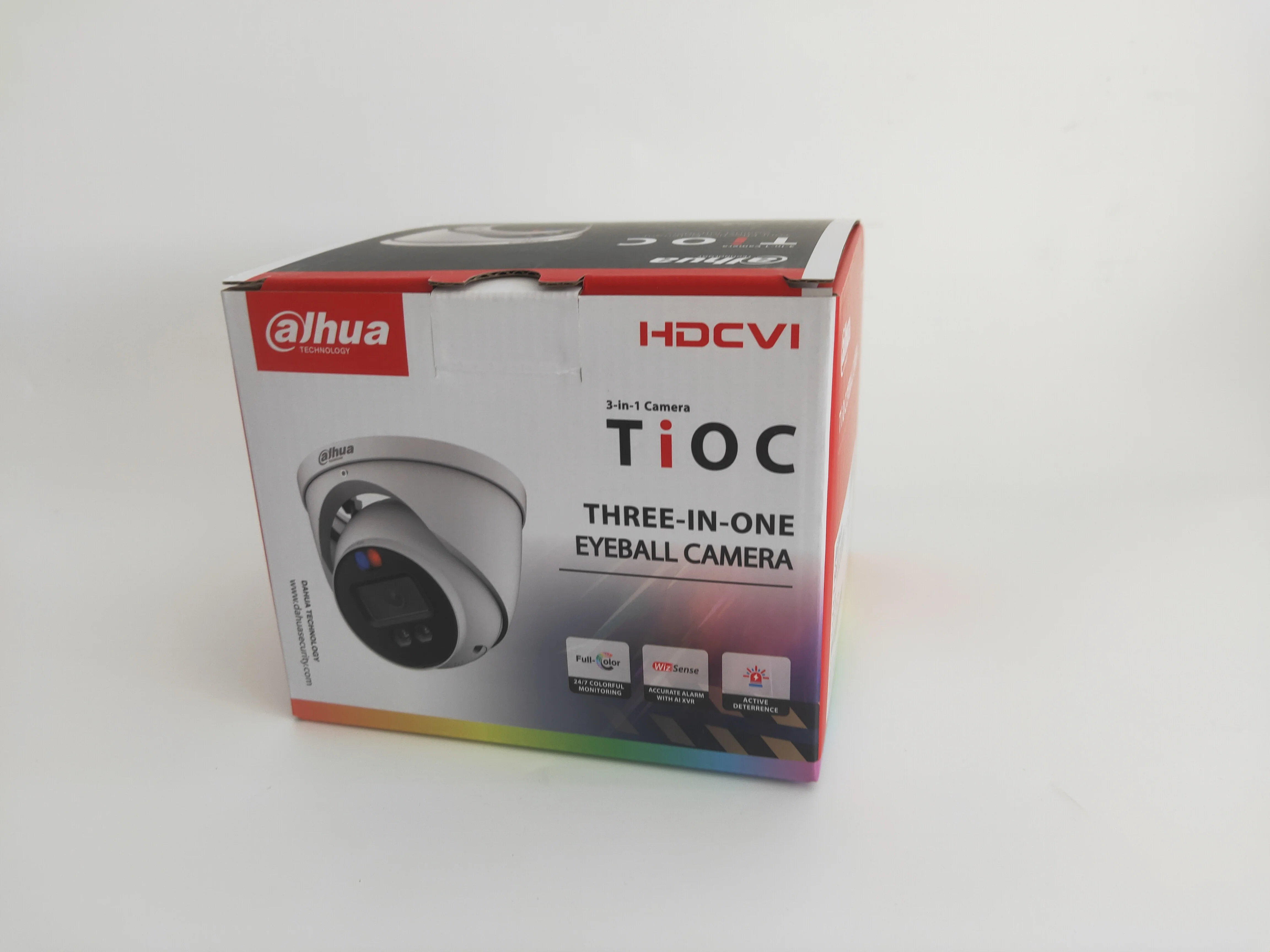 HAC-ME1809H-A-PV Dahua HDCVI TiOC Eyeball Camera, 4K Full-Color, Support Active Deterrence, Built-in Mic, IP67 and 1 BNC Output