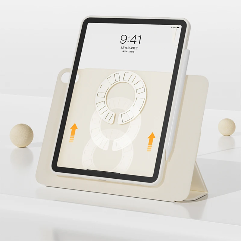 

EGYAL Talet Case for iPad Case Air 4 5 10.9 for Pro 11 2021 Mini 6 Pro 11 Case for 10.2 TPU Magnetic attraction Funda