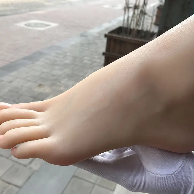 نماذج القدم المحاكاة، نماذج القدم الوريدي السيليكون البلاتينية، والأحذية النموذجية النسائية والجوارب دعائم التصوير - نسخة الهيكل العظمي #5