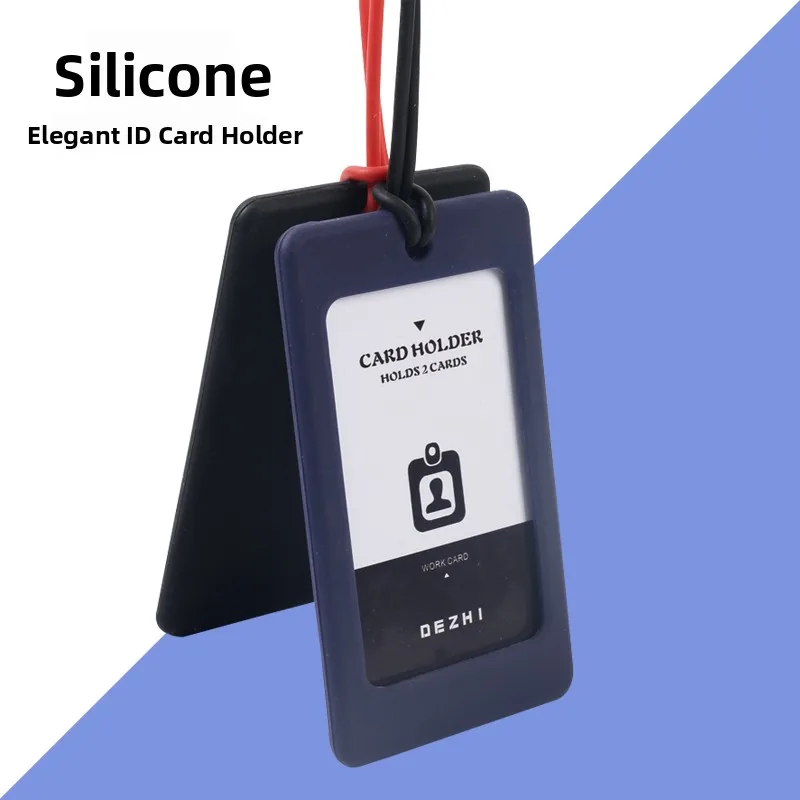 

Fre Sle Silicone Protective Card Holder with Lanyard for Student Lunch Card Metro Acc Bus Campus Card ex