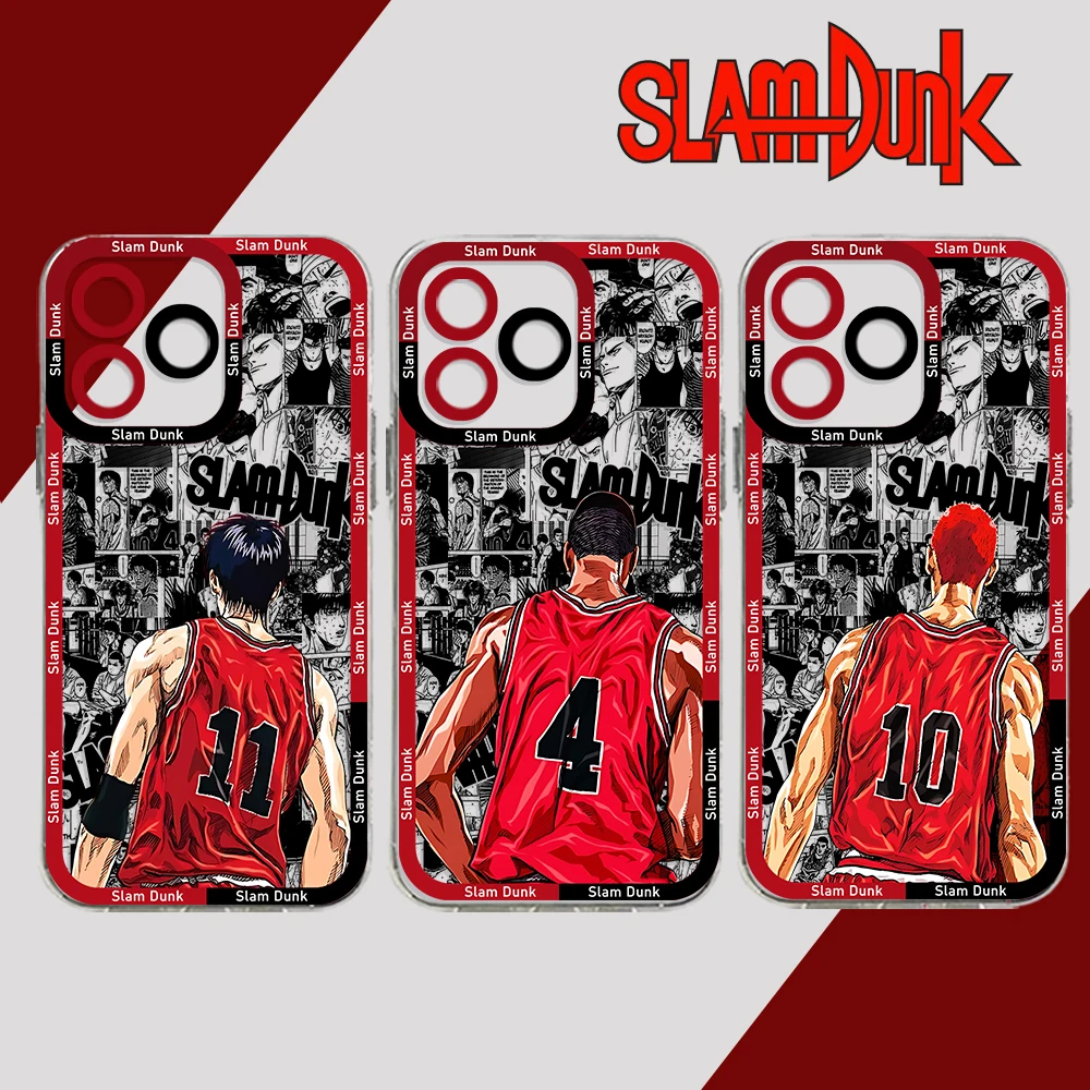 Anime Slam Dunk Custodia Trasparente Per Samsung A73 A72 A71 A55 A52 A51 A50 A42 A35 A33 A32 A31 A30 A24 A23 A22 A13 A12 A05 5G Copertura