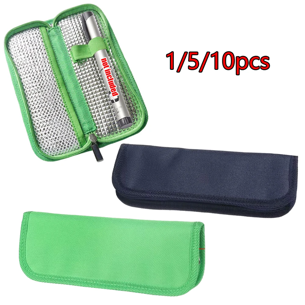 1-10PCS Portable Diabetic Insulin Cooling Bag Protector Pill Refrigerated Ice Pack Medical Cooler Insulation Travel Case