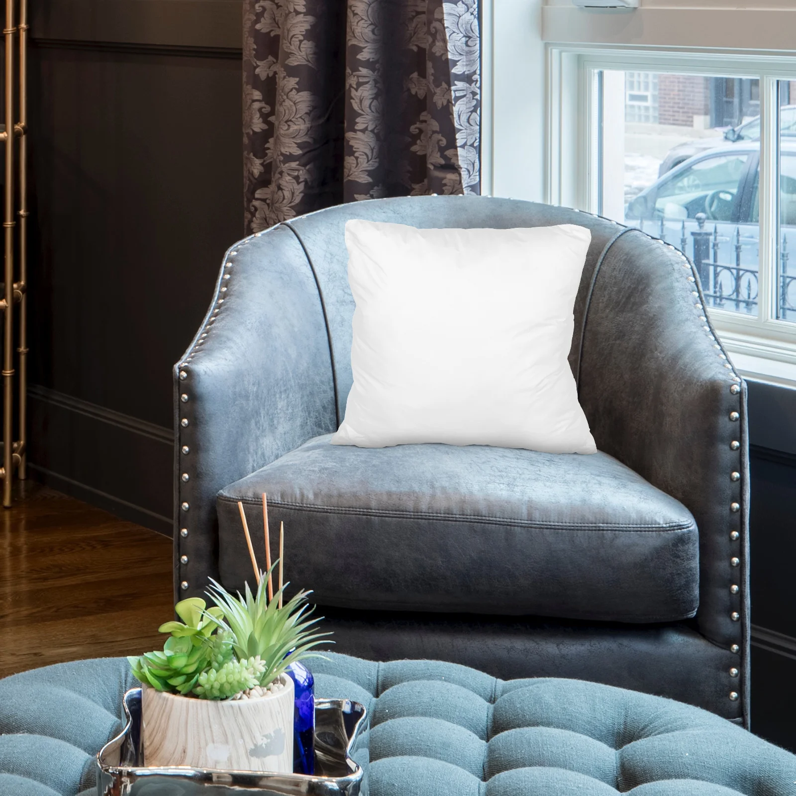 

Anti- Inner Liner Cover Zipper Closure Polyester Pillowcase For Bed Cushion Sofa Backrest Pillow Protector Home