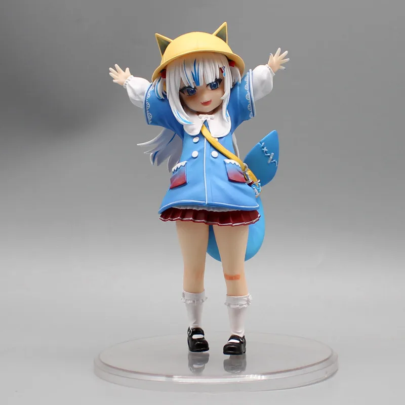 

18cm Holo Live Gawr Gura Kindergarten Anime Action Figure Model Gk Statue Collection Desktop Decoration Ornament Toys Boys Gifts