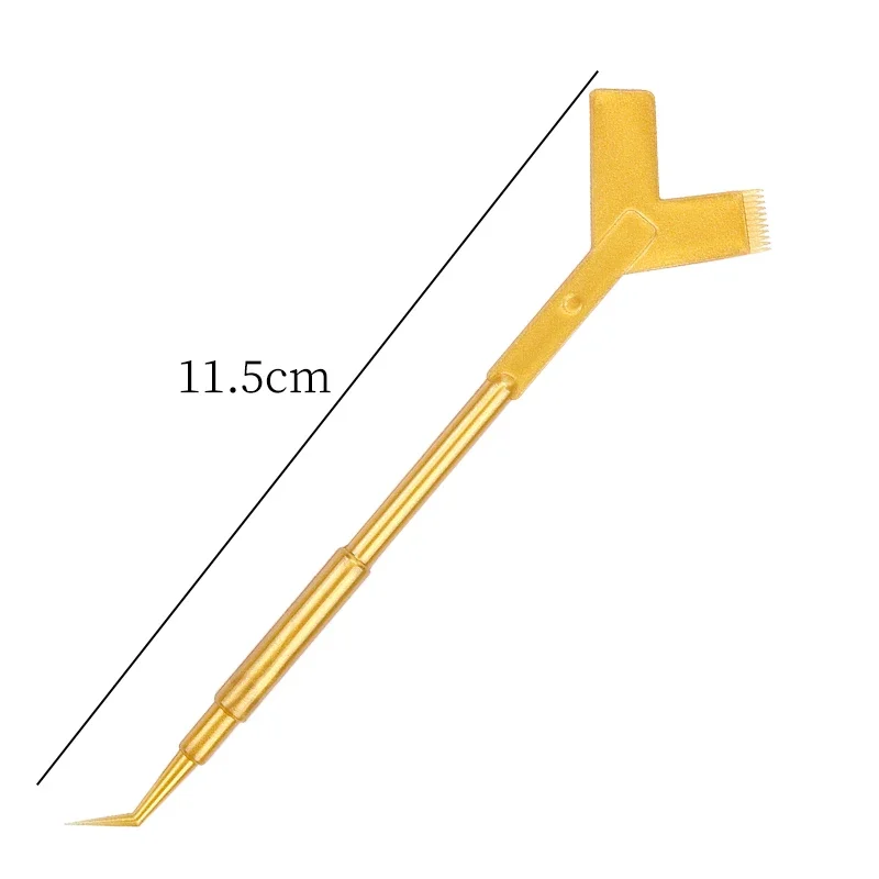 10 ชิ้นพลาสติกแบบใช้ซ้ําได้ Eyelash Perming Stick เครื่องมือขนตา Y รูปร่างหวี Lash Lifting Curler Applicator แปรงแต่งหน้า