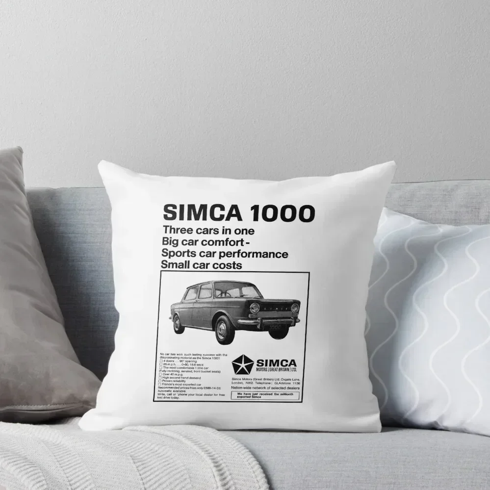 

SIMCA 1000 Throw Pillow ornamental pillows Couch Pillows pillow