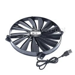 SENLIFANG 20CM Router Quiet TV cat cooling Laptop Dock Fan A20020-07CA-2JN-F1  DF2002005SELN 5V 0.30A 21CFM 600RPM USB 60cm