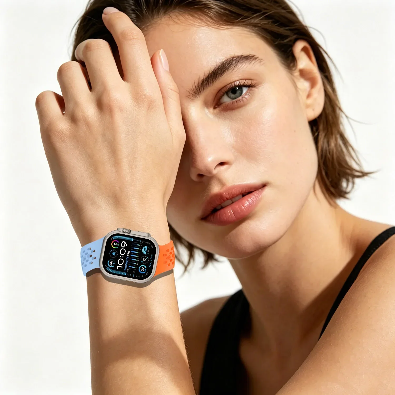 Neigungsdesign-Armband für Apple Watch Ultra 49mm 40mm 41mm 44mm 45mm 46mm Correa Armband Iwatch Series 12 11 10 9 8 7 6 Se – Detail 6