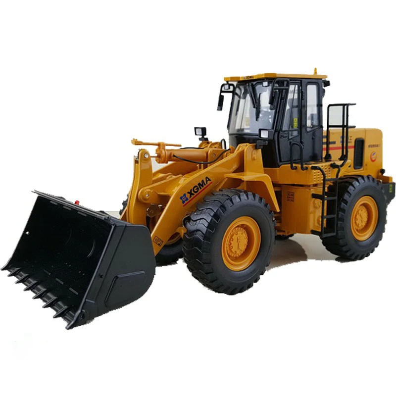 Die Cast 1:35 Scale XGMA XG958I Wheel Loader Forklift Alloy Engineering Machinery Model Collection Ornament Souvenir Hobby Gift