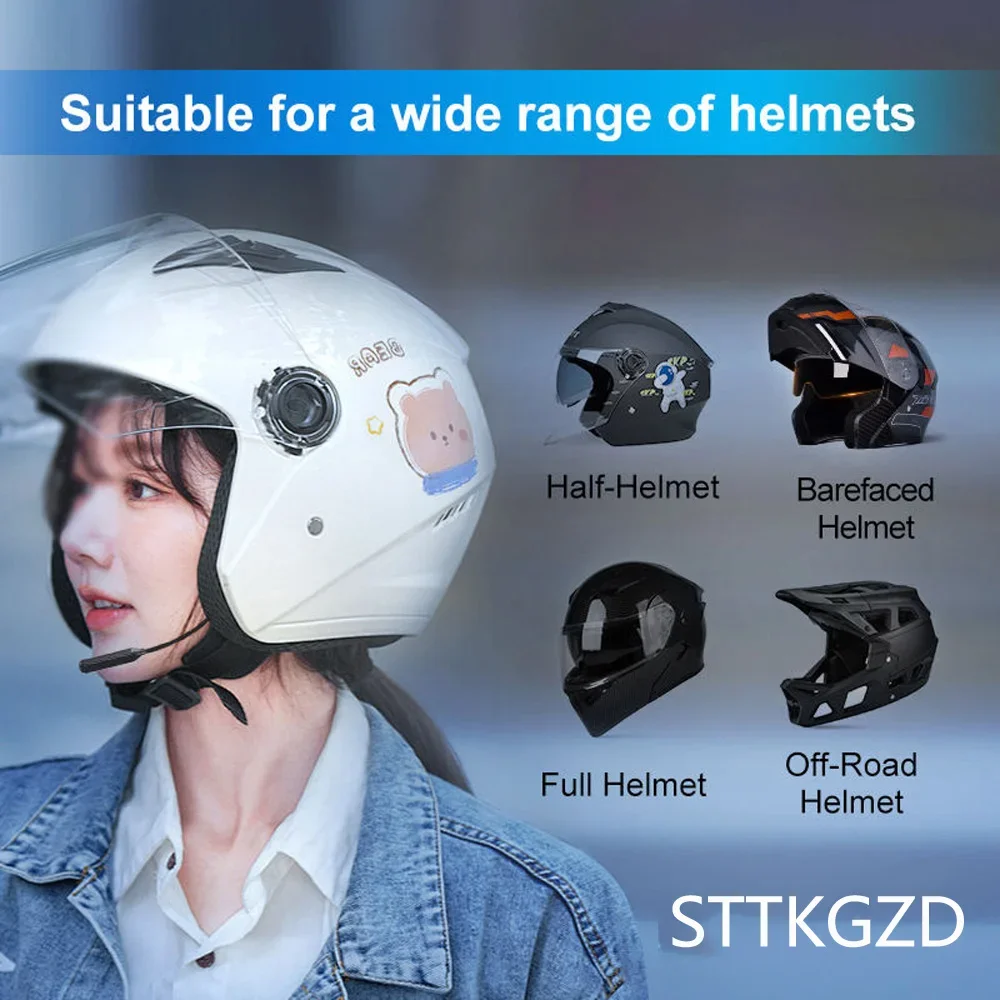 bluetooth motorcycle 3/4 helmet K3 Carbon Fiber - Headset Matte Black 1 GDM Full Face Intercom Bluetooth Helmet with Fully Charged Battery Provides 12 Hours of Talk Time And 120 Hours of Standby RNG Bluetooth 3/4 Open Face