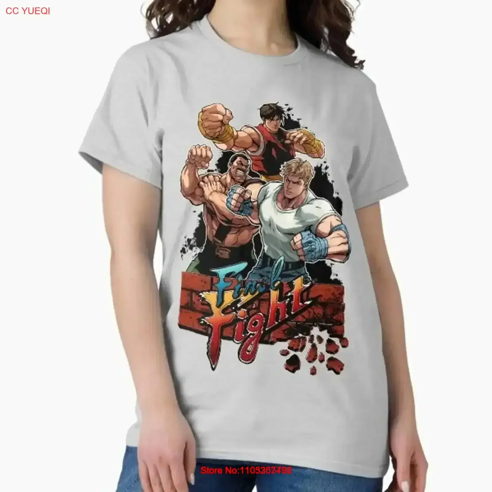 Final Fight Klassisches T-Shirt, hergestellt in den USA, AUS-Größe S-2XL, Vintage-Waschung, vielseitig, Herren, leicht, für den Alltag, atmungsaktiv