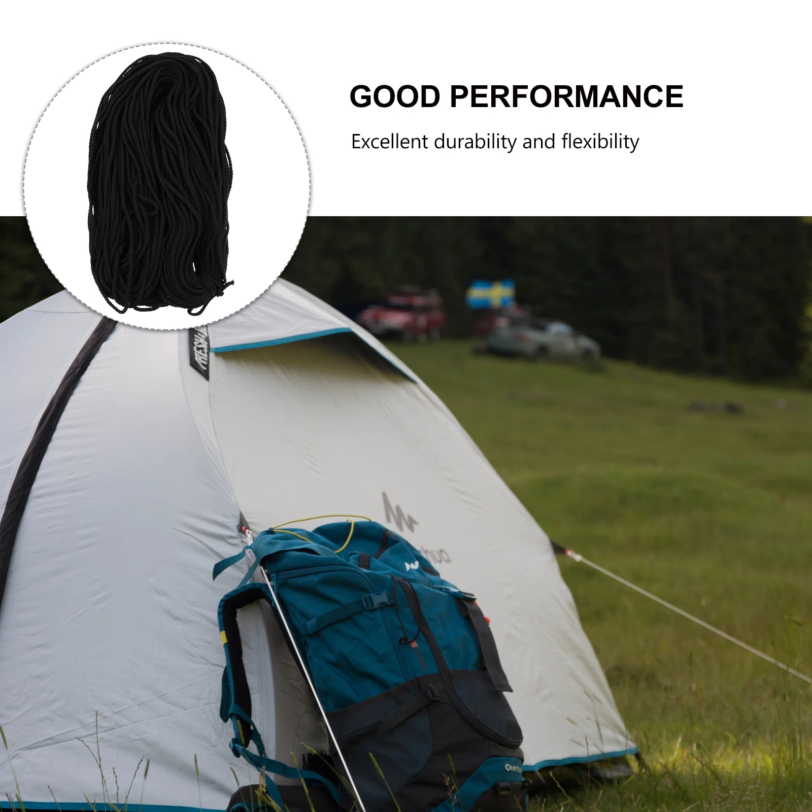 

1pc 100M Windproof Rope For Tent Camping Durable Polypropylene Guyline Strong Fixed Line Outdoor Lashing Rope Multifunction