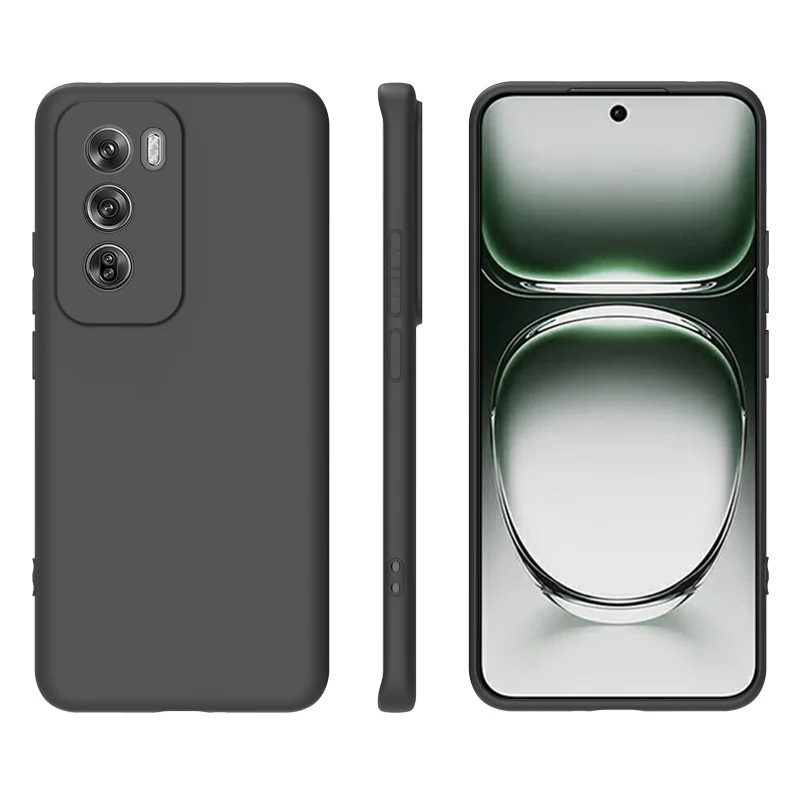 For OPPO Reno 12 5G Case 12Pro TPU Soft Black Slim Matte Silicone Case for OPPO Reno 12 Pro Back Cover Reno12 Global Phone Case