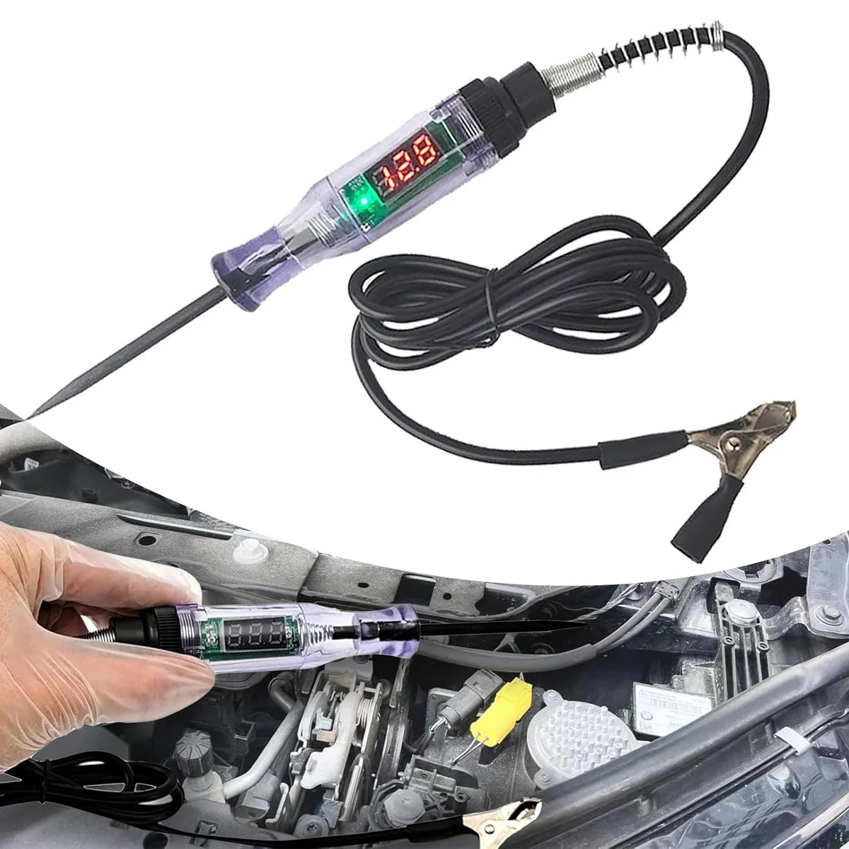 Automotive Truck Voltage Circuit Tester Automotive Diagnostic Probe Test Pen Digital Measuring Pen Repair Tool 6V-24V 5V-90V image 2