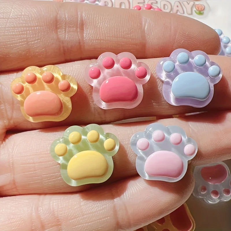 20 Pieces per Pack of Cute Cartoon Resin Accessories, Cartoon Claw Accessories, Hair Clips, Hair Accessories, Earrings, Material