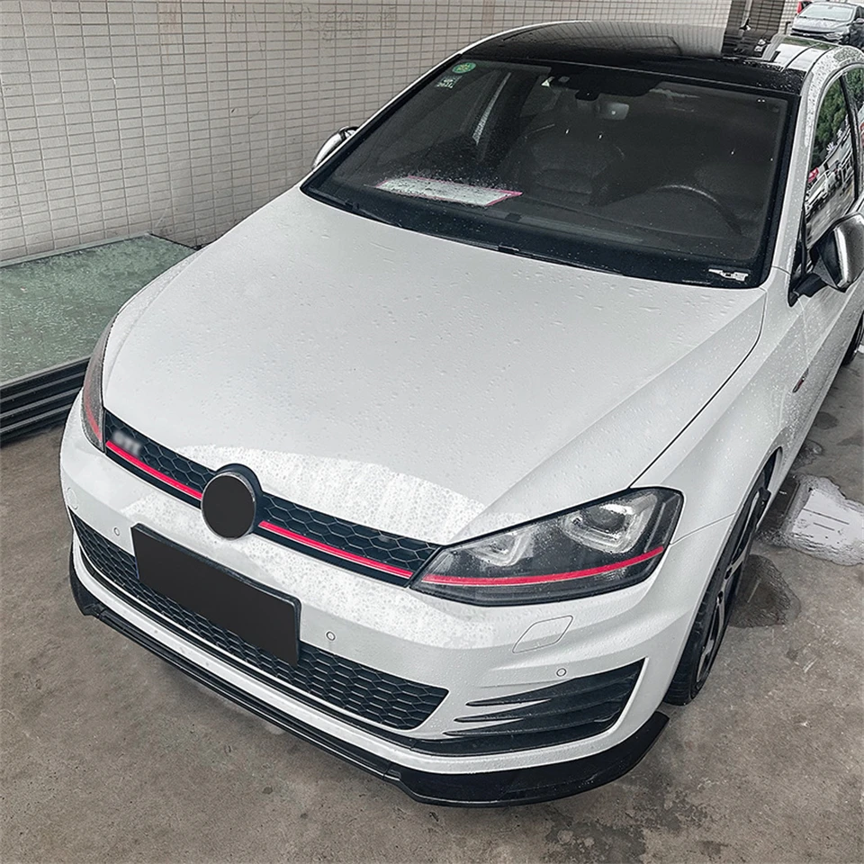 

For VW Golf 7 MK7 GTI GTD R R-line 2012-2017 Maxton Style Car Front Bumper Lip Spoiler Splitter Protector Cover Body Kits Tuning