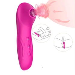 Powerful Nipple Sucking Vibrator Women Vagina Sucker Blowjob Breast Tongue Stimulator Sex Toy G Spot Vacuum Massager Masturbator