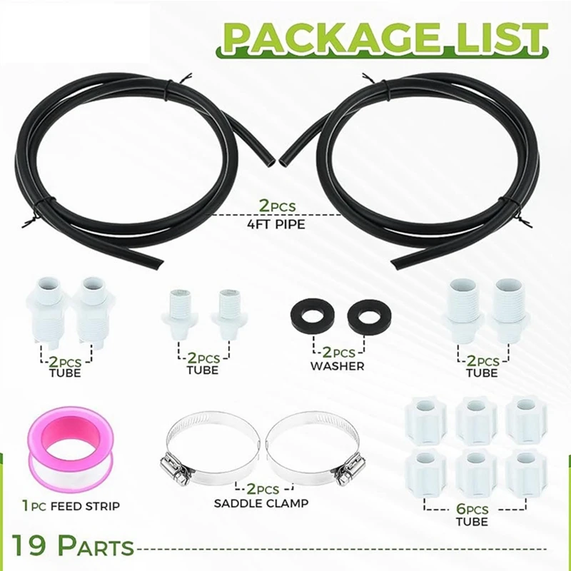 안장 클램프가 있는 오프라인 피더 연결 키트 CL200 CL220 오프라인 풀 피더용 염소 처리기 피더 호스 튜브 부품