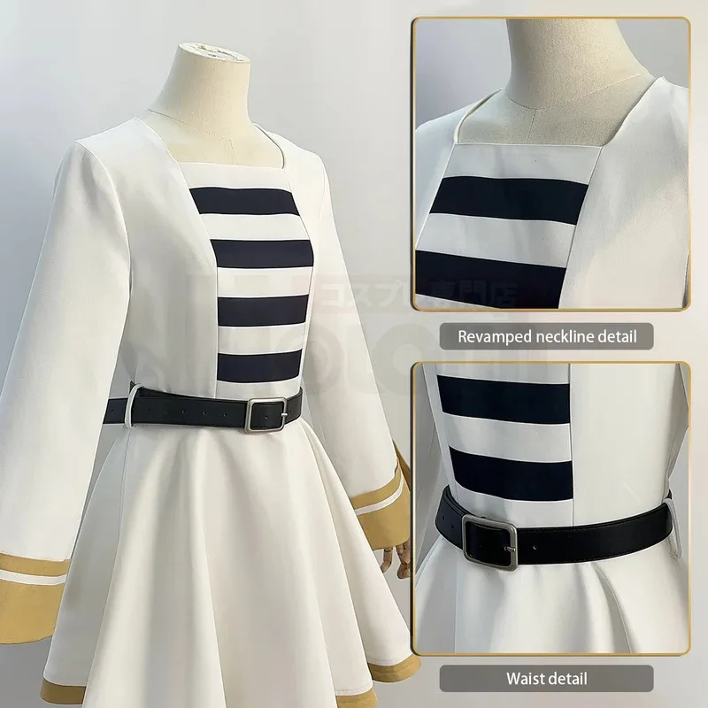 

Beyond Journey's End Anime Frieren Cosplay Costume Shawl Cloak Dress Wig Grey Ponytail Rose Net Christmas6;d'3,h'7.b;