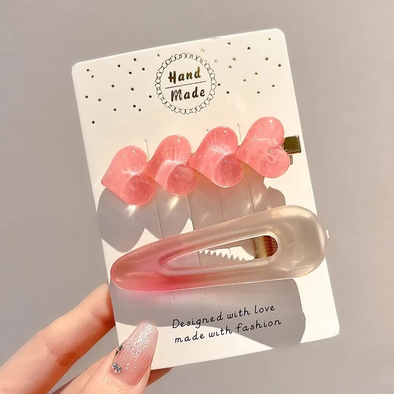 

Yiwu Cute Hair Clips Wholesale Spring and Summer Bangs Side Clips Children's Duckbill Clips 2025 New Dopamine Hairpins for Girls