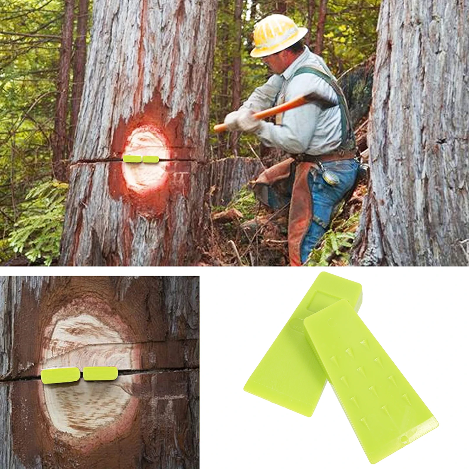 

High Impact Plastic Felling Wedge Tree Cutting Logging Supply Durable Reusable Woodcutting Accessory Electric Saw Lumbering Tool
