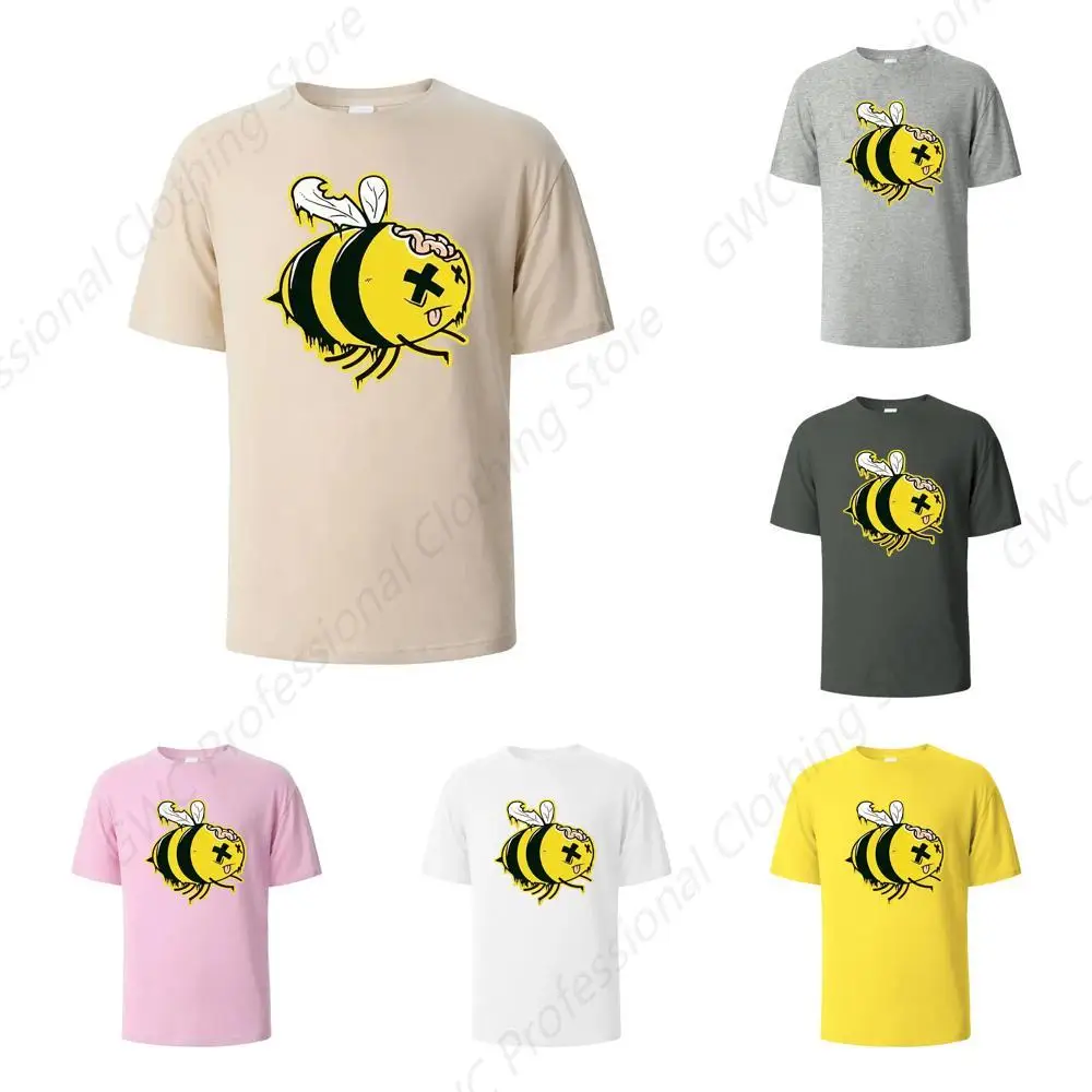 Zombie Bee Streetwear Printing T-shirt For Men Wowen 100% Cotton S - 6XL Fresh Classic Basic Tshirts