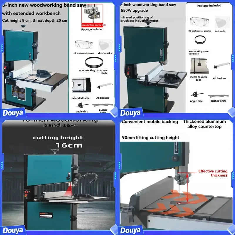 8 inch 9 inch band wire saw machine woodworking curve table woodworking shape metal sawing machine