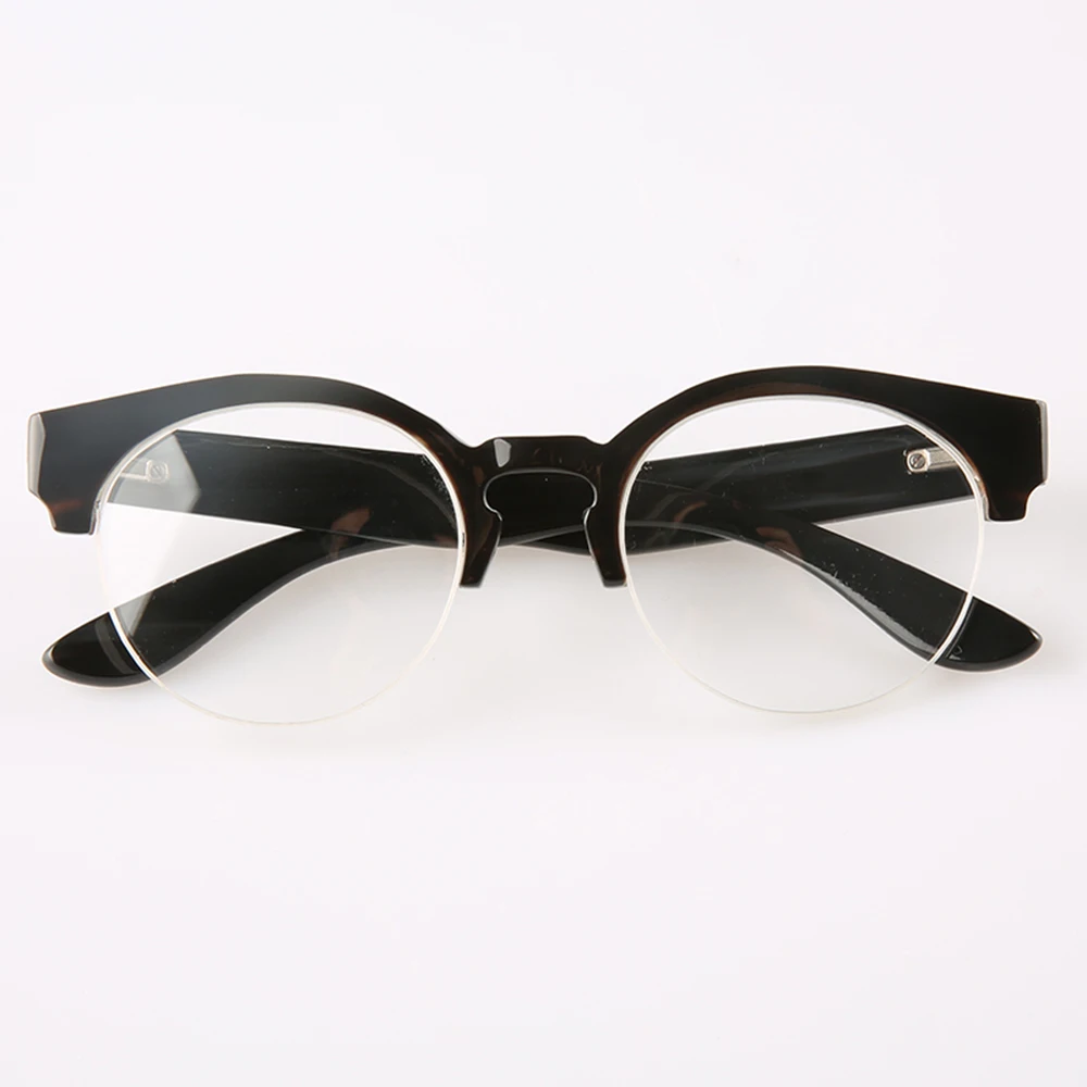 

Man's Glasses Frames Unique Vintage Half Rim Handmade Buffalo Horn Prescription Eyeglass Frame Classic Optical Lenses Eyeglasses