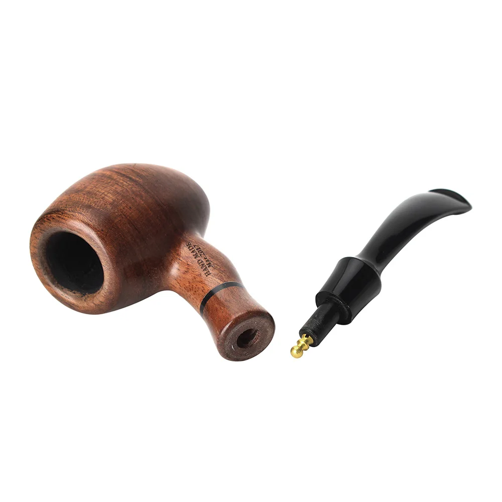 Old Fox Rosewood Tobacco Bent Pipe Set Accessories 9MM Activated Carbon Paper Filter Sandalwood Smoking Pipe With 10 Tools Kits