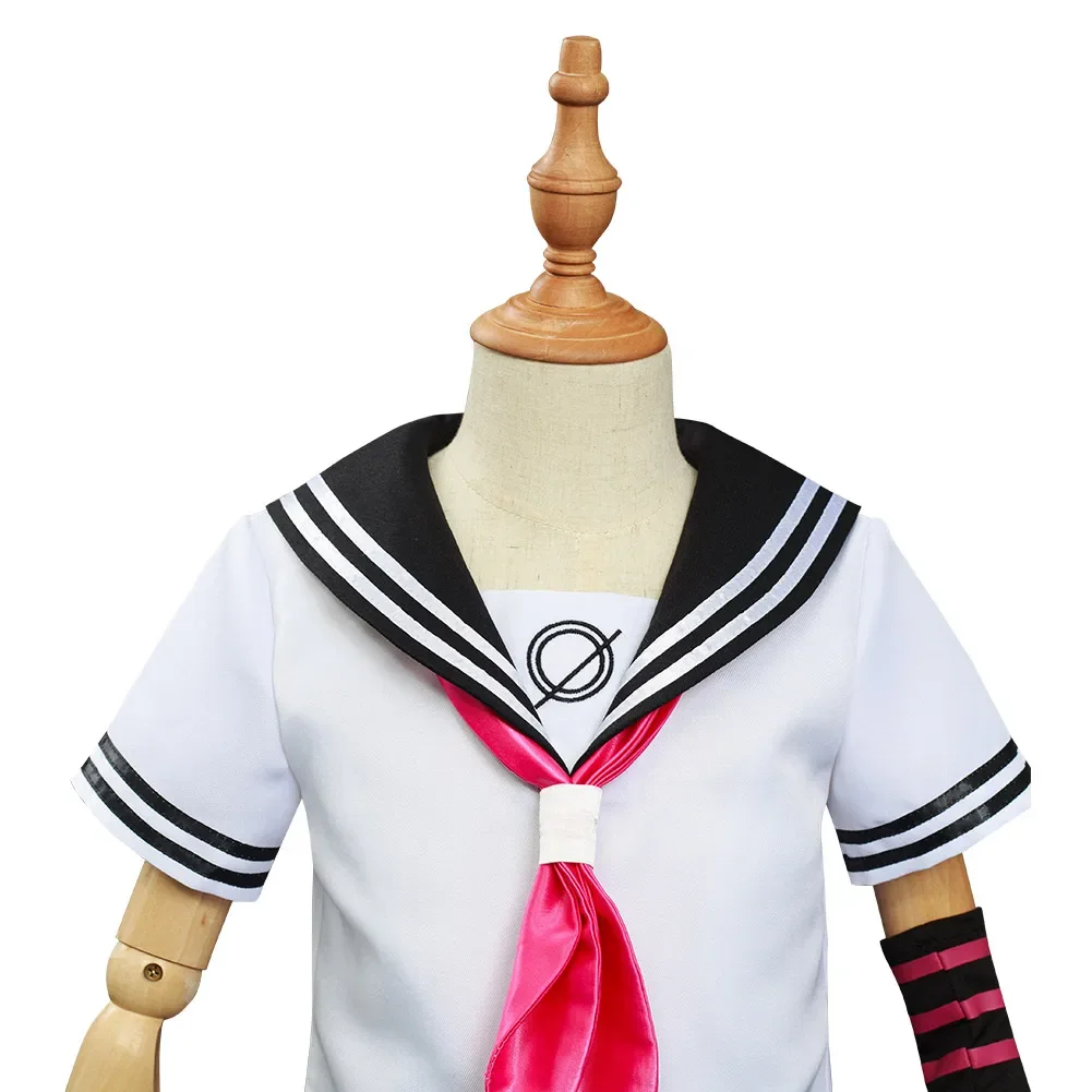 Danganronpa Ibuki Mioda Cosplay kostiumy dla dzieci dziewcząt mundurek szkolny stroje Halloween karnawałowy garnitur