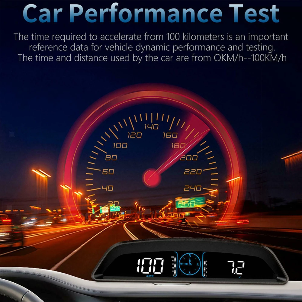 

G3 GPS HUD Heads Up Display Car Speedometer Smart Digital Alarm Reminder Meter Car Electronics Accessories for All Cars