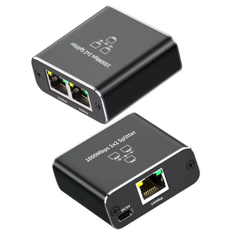 

1 to 2 Gigabit RJ45 network cable distributor, RJ45 Internet Ethernet network splitter, switch network distributor