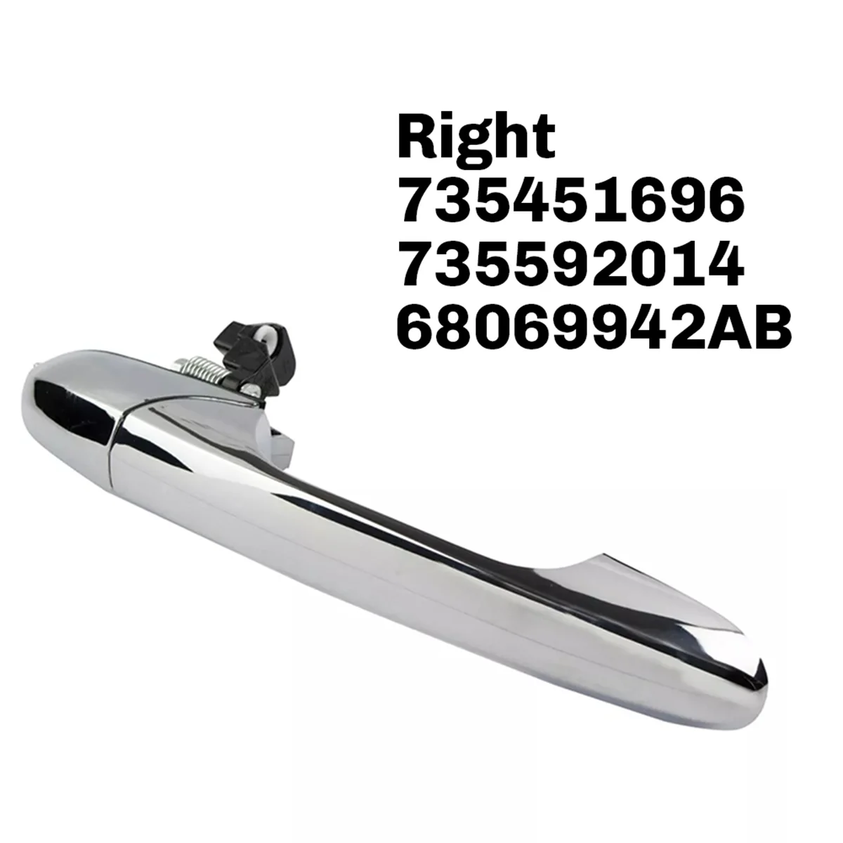 Car Exterior Door Handle 735451696, 735592014,68069942AB for 500 2012-2019 Front Passenger Side