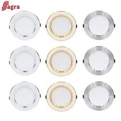 LED Downlight 5W 9W 12W 15W 18W 220V 230V High Brightness Recessed Ceiling Lamp Round Led Panel Down Lights Spotlight Lighting