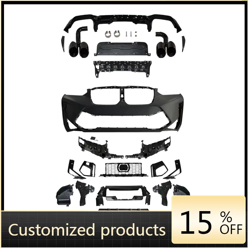 

Высококачественный, надежный и экономичный комплект обновления 2022 года BM X4 G02 LCI с диффузором переднего и заднего бампера Губы Facelift X4M