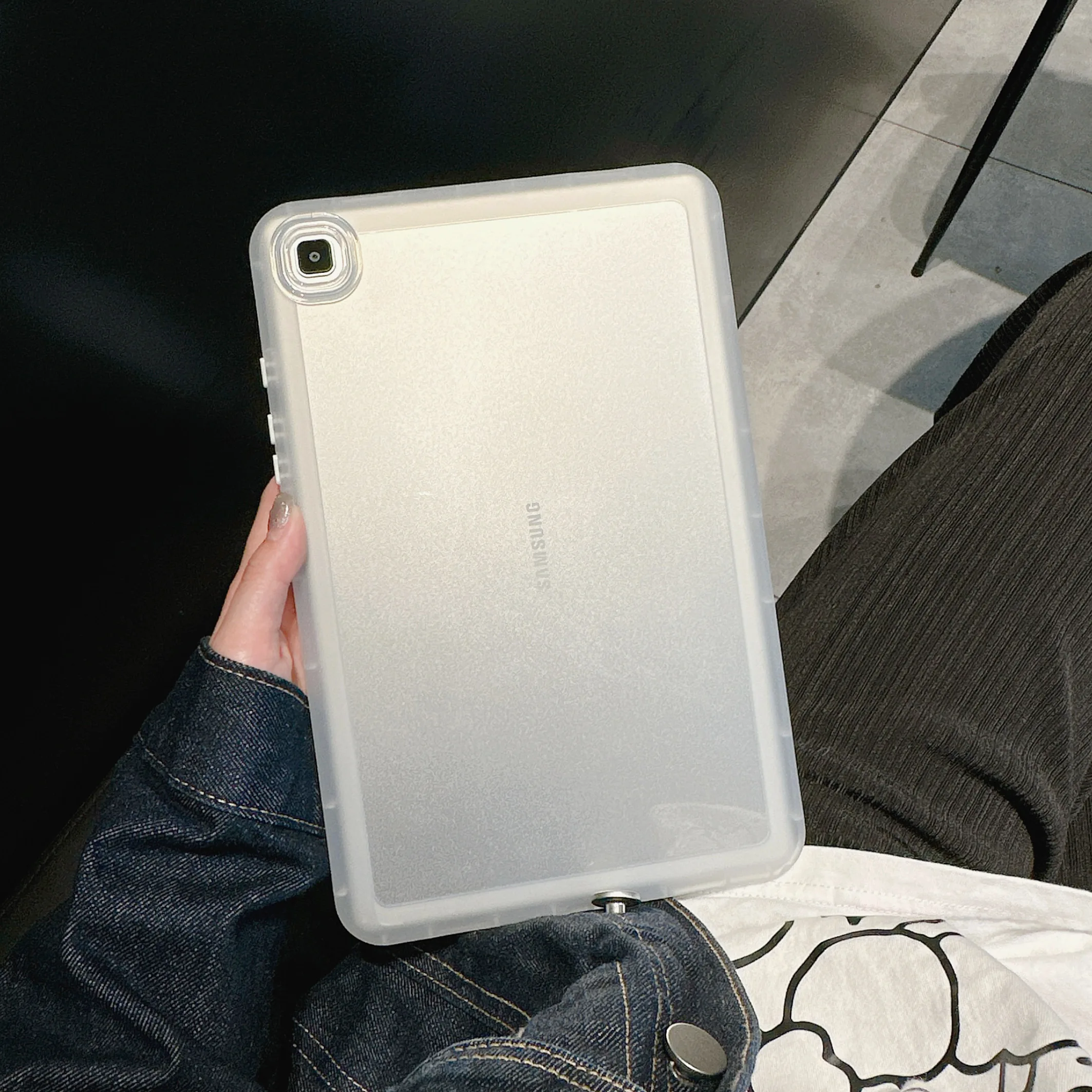 

Color Through Case For Galaxy Tab A9 Plus SM-X210 X216 S6 Lite P620 P613 P610 S9 X710 S8 X700 S7 A8 X200 A7 T500 Capa TPU Cover