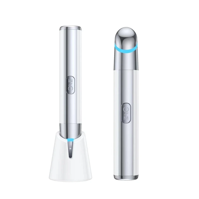 Elektrische oogmassager Oplaadbaar draagbaar vibrerend oogzorg Schoonheidsapparaat voor wallen Donkere kringen en rimpels Anti-veroudering