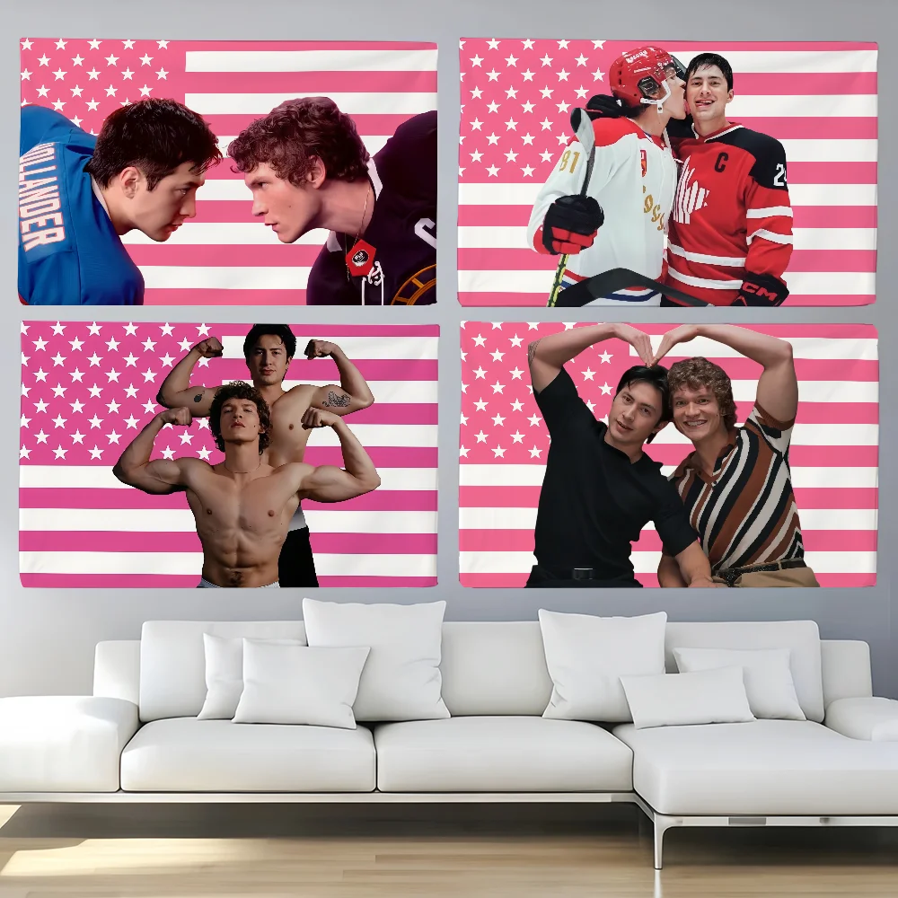 Popular TV Heated Rivalry Shane and Ilya flag Custom Camping Garden Decor Party Backdrops Wall Art Family Gifts
