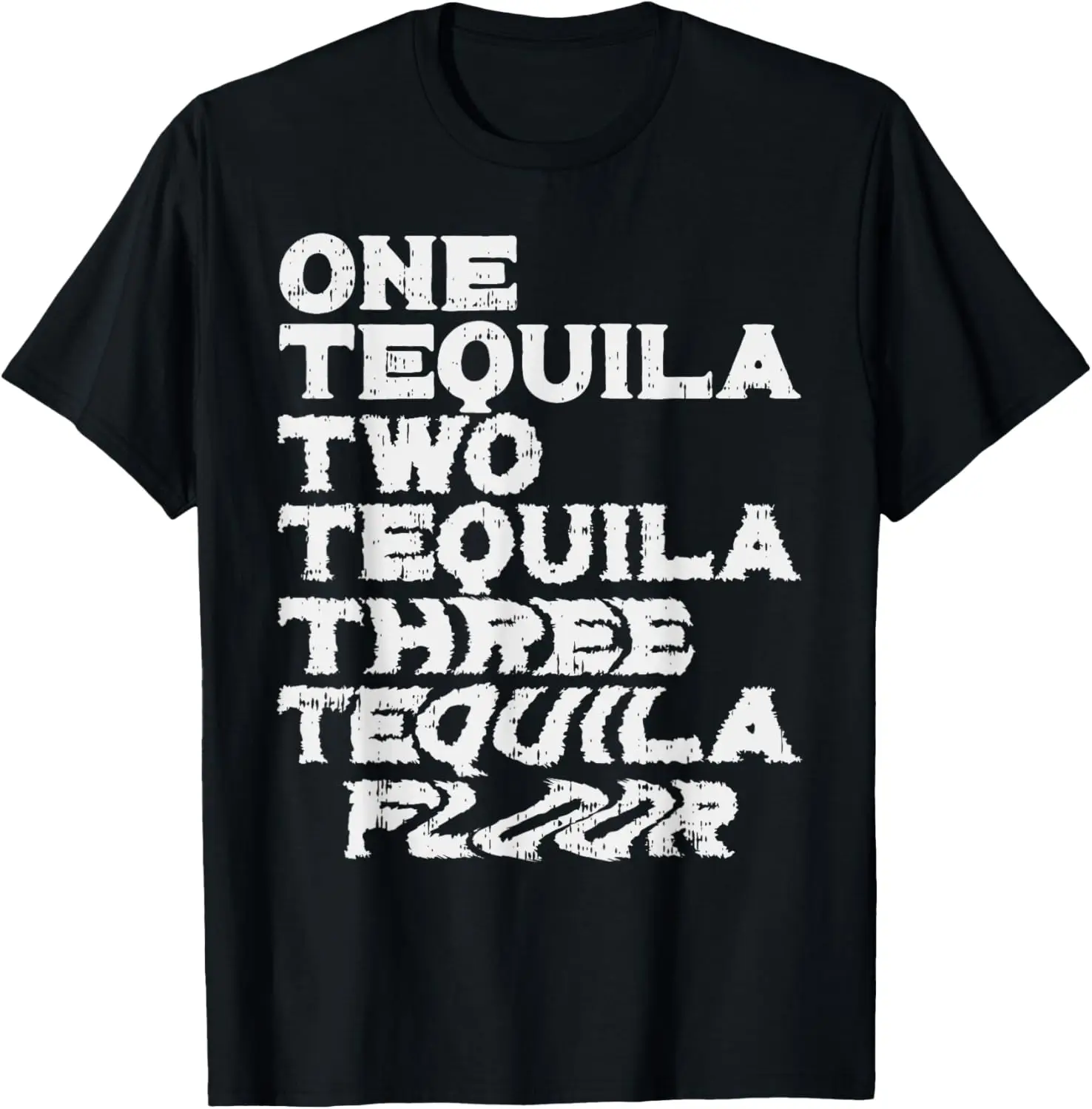 

One Two Three Tequila Floor Funny Mexican Party Drinking Pub T-Shirt