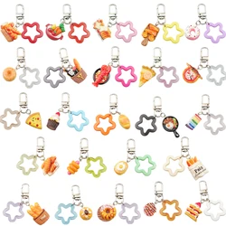 1pcs Cute Bread Cake Snacks Keychain Handmade Bag Jewelry DIY Gifts