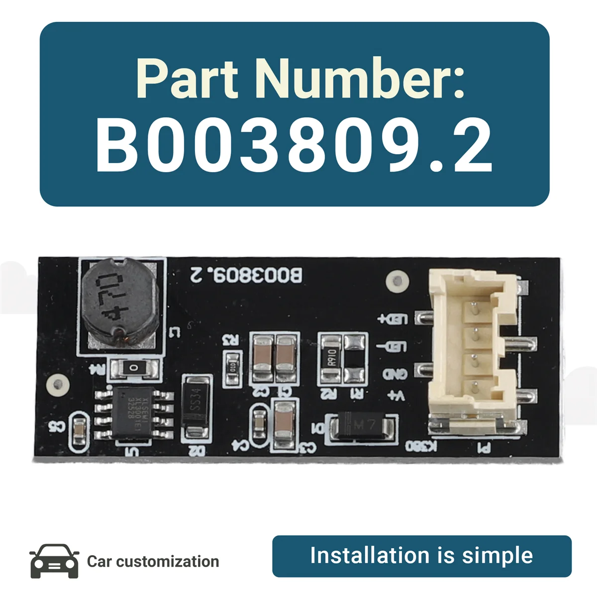 Reliable-B003809.2 for 2011-2017 -BMW F25 X3 LED Tail Light Driver Chip Board-A87D