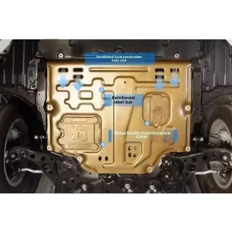 Placa protectora debajo del motor, protector contra salpicaduras, cubierta de placa de guardabarros, guardabarros para Chevrolet Blazer 2020-2023 2,0 T