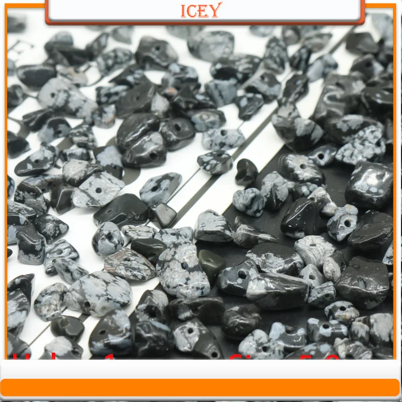 Icey 10pcs Snowflake Stone Loose Beads with Holes Crystal Loose Beads Crushed Stones Gemstones Loose Beads Fish Tank Stones