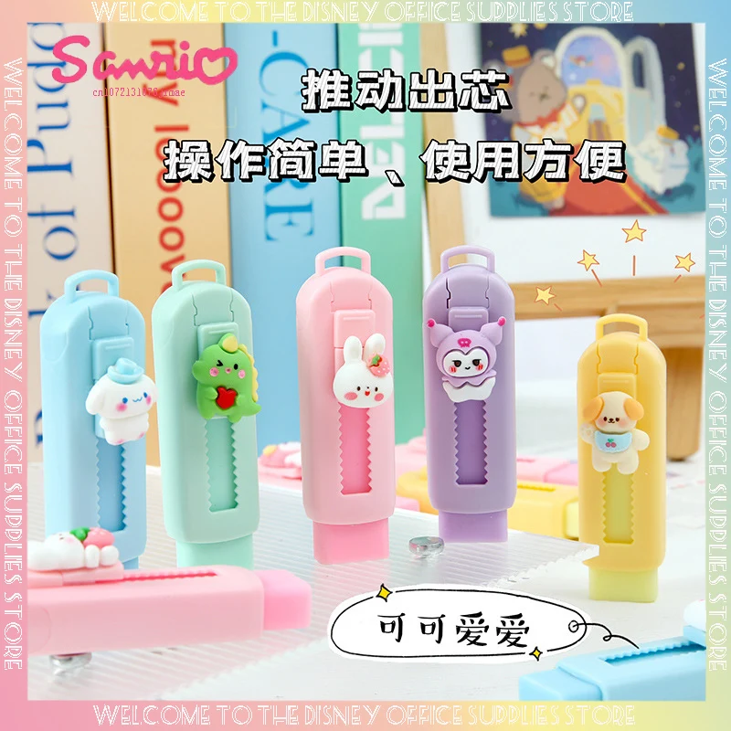 

Sanrio 4b Eraser Cartoon Creative Push-pull Rubber Retractable Stationery For Primary School Students' Exam Cute Stationery