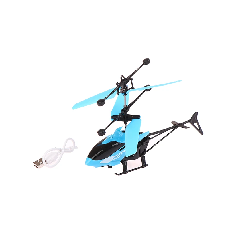 1pc Aircraft Toy Two-Channel Suspension RC Helicopter Toy Remote Control Aircraft Charging Light LED For Children