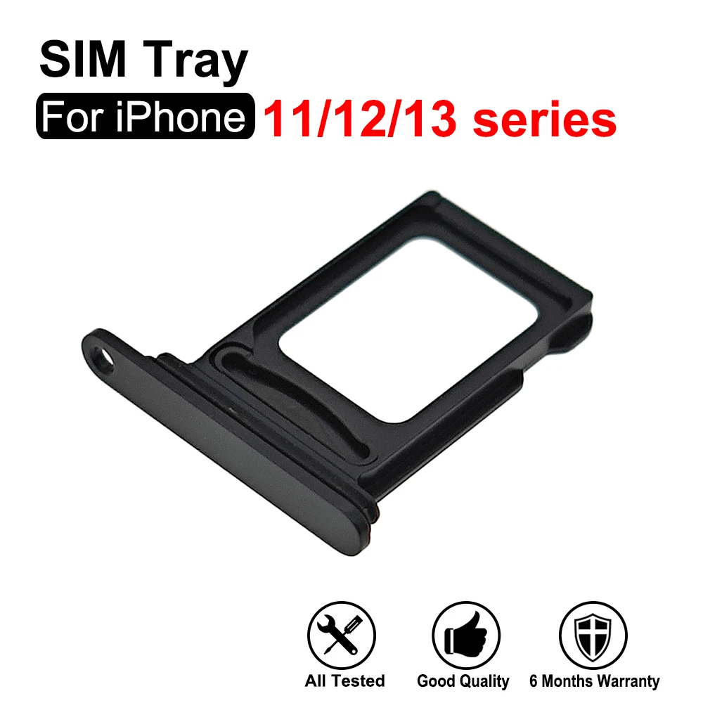 

For iPhone 11 12 13 Series SIM Card Tray Single Dual Slot Replacement Parts