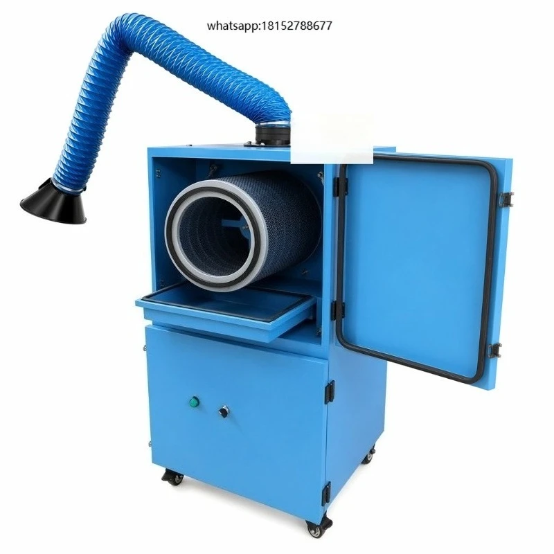 Portable Industrial Welding Fume Extractor Mobile Soldering Smoke Purifier System High Pressure Air Dust Collector Arm