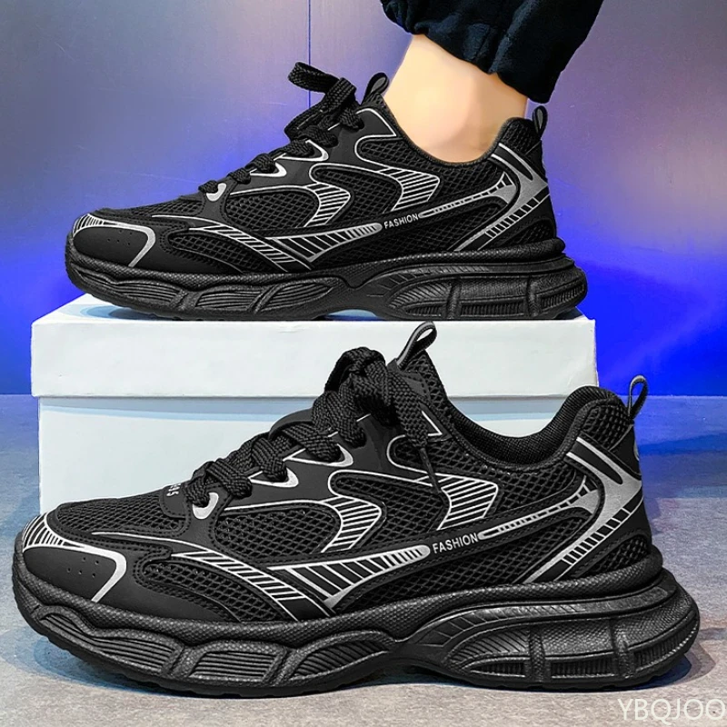 

New mesh breathable casual men's sneakers spring autumn thick soled sports shoes fashionable versatile men's running shoes