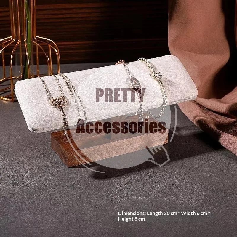 Jewelry And Watches Exhibition - Walnut Solid Wood Jewelry Display Rack